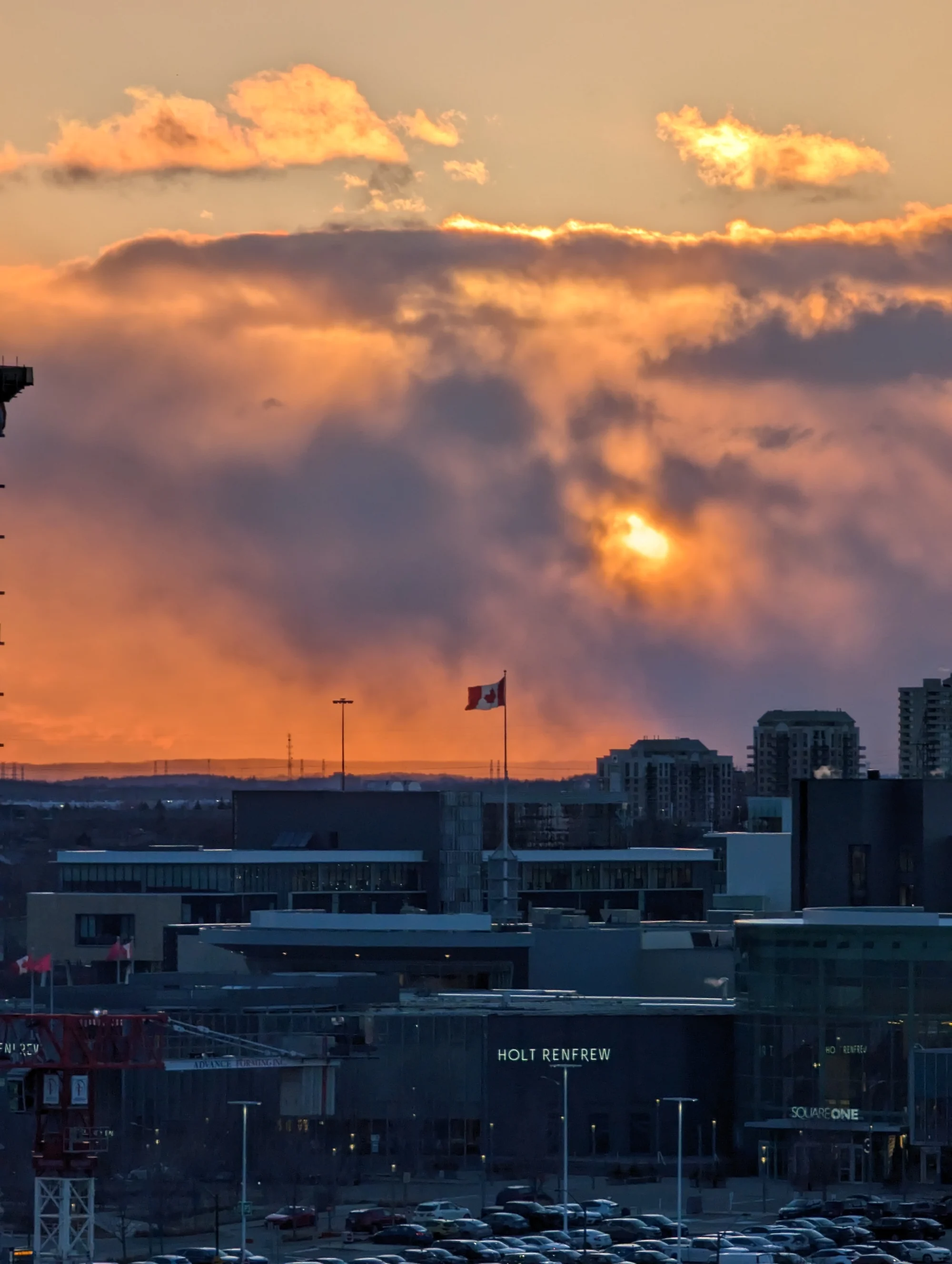 Sunset over Mississauga
